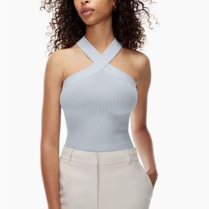 ARITZIA Babaton Sculpt Knit Criss Cross Tank